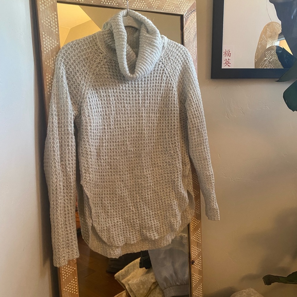 LAST CHANCE: Grey Propaganda knitted turtleneck sweater